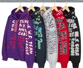Supreme League Champs Zip Up Hooded Sweatshirt