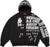 Supreme League Champs Zip Up Hooded Sweatshirt - Black (front)