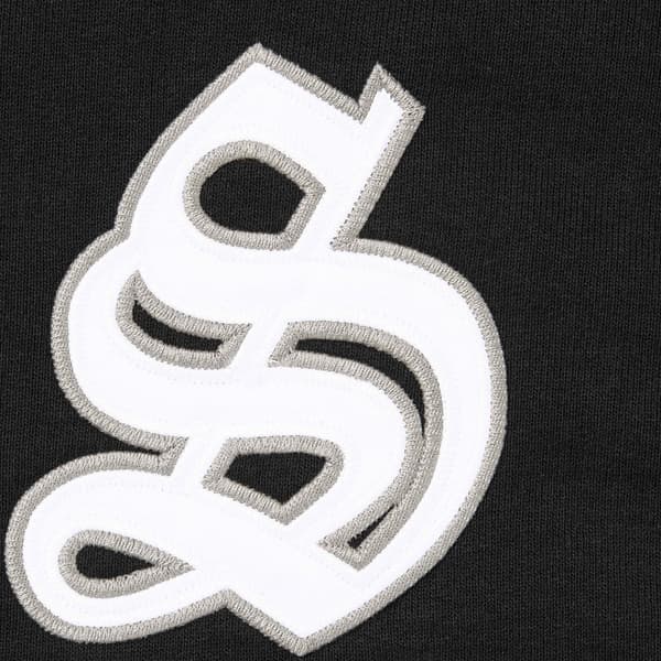 Supreme League Champs Zip Up Hooded Sweatshirt - Black (front)