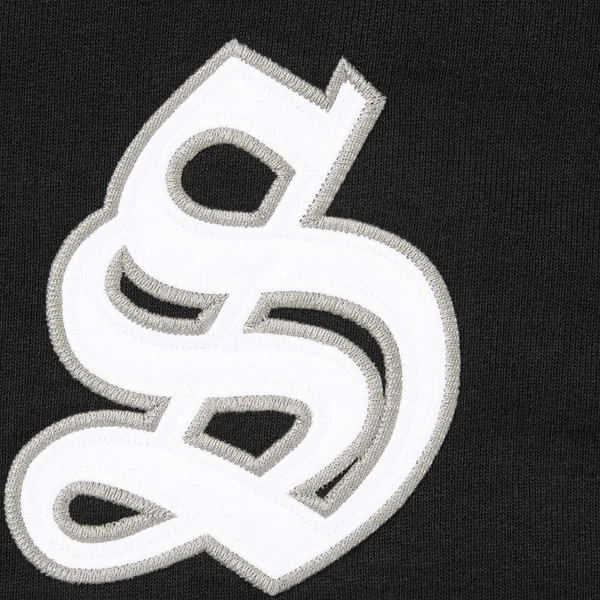 Supreme League Champs Zip Up Hooded Sweatshirt - Black (front)