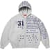 Supreme League Champs Zip Up Hooded Sweatshirt - Heather Grey (front)