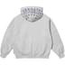 Supreme League Champs Zip Up Hooded Sweatshirt - Heather Grey (front)