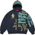 Supreme League Champs Zip Up Hooded Sweatshirt - Navy (front)