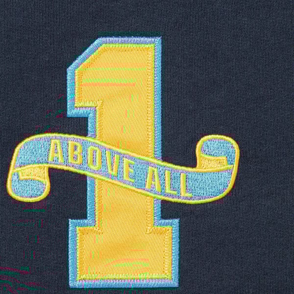 Supreme League Champs Zip Up Hooded Sweatshirt - Navy (front)