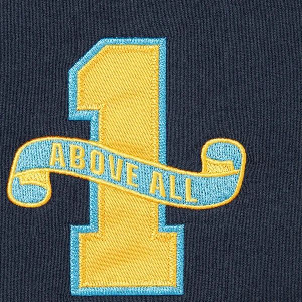 Supreme League Champs Zip Up Hooded Sweatshirt - Navy (front)