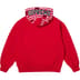 Supreme League Champs Zip Up Hooded Sweatshirt - Red (front)