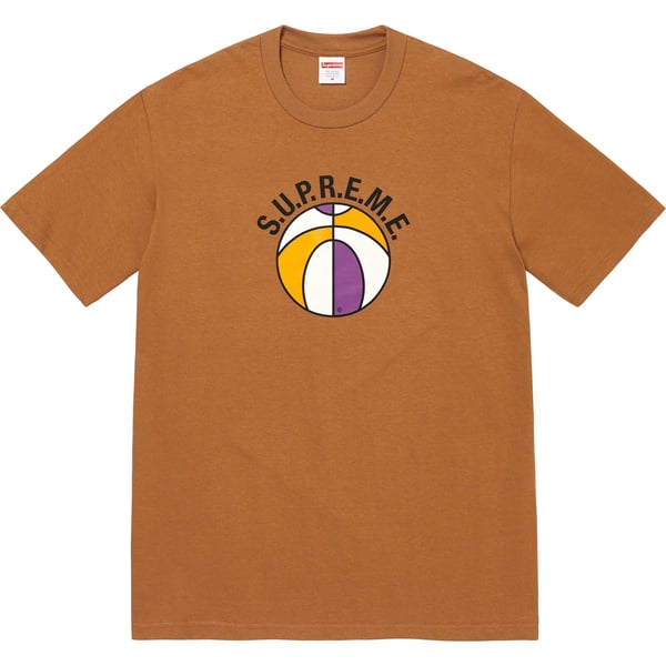 Supreme League Tee - Light Brown (front)