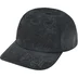 Supreme Leather Appliqué 6-Panel - Black (front)