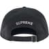 Supreme Leather Appliqué 6-Panel - Black (front)
