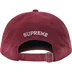 Supreme Leather Appliqué 6-Panel - Maroon (front)
