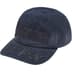 Supreme Leather Appliqué 6-Panel - Navy (front)
