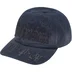 Supreme Leather Appliqué 6-Panel - Navy (front)