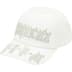 Supreme Leather Appliqué 6-Panel - White (front)
