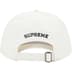 Supreme Leather Appliqué 6-Panel - White (front)