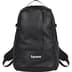 Supreme Leather Backpack - Black (front)