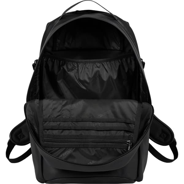 Supreme Leather Backpack - Black (front)