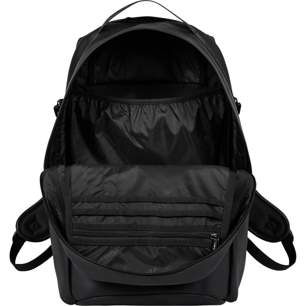 Supreme Leather Backpack - Black (front)