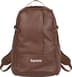 Supreme Leather Backpack - Brown (front)