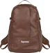 Supreme Leather Backpack - Brown (front)