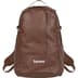 Supreme Leather Backpack - Brown (front)
