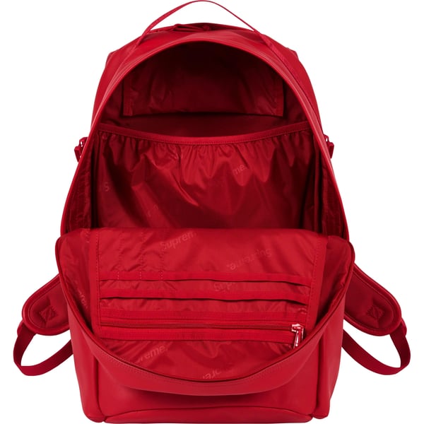 Supreme Leather Backpack - Red (front)