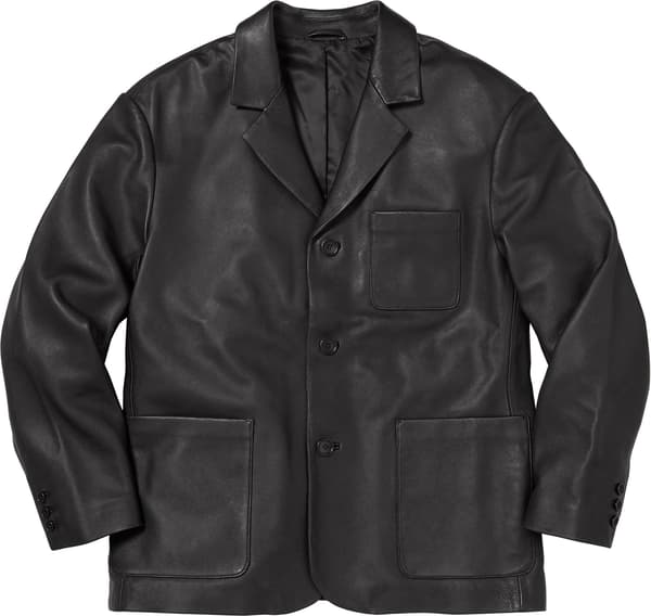 Supreme Leather Blazer - Product Image
