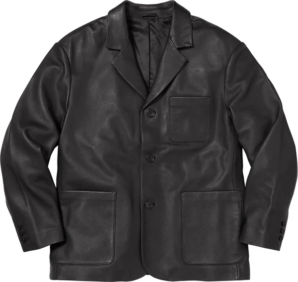 Supreme Leather Blazer - Product Image