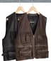 Supreme Leather Cargo Vest - Product Image