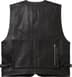 Supreme Leather Cargo Vest - Black (front)