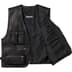Supreme Leather Cargo Vest - Black (front)