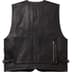 Supreme Leather Cargo Vest - Black (front)
