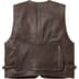 Supreme Leather Cargo Vest - Brown (front)
