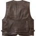 Supreme Leather Cargo Vest - Brown (front)
