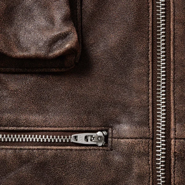 Supreme Leather Cargo Vest - Brown (front)