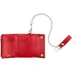 Supreme Leather Chain Wallet - Red (front)