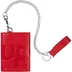 Supreme Leather Chain Wallet - Red (front)