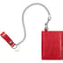 Supreme Leather Chain Wallet - Red (front)