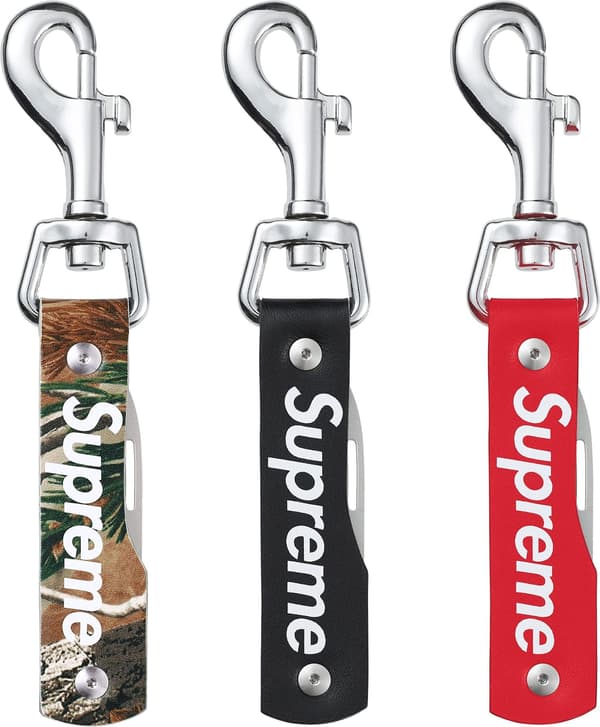 Supreme Leather Clip Knife - Group Shots (front)