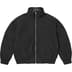 Supreme Leather Collar Utility Jacket - Black (front)