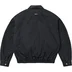 Supreme Leather Collar Utility Jacket - Black (front)