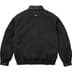 Supreme Leather Collar Utility Jacket - Black (front)