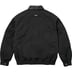 Supreme Leather Collar Utility Jacket - Black (front)
