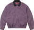 Supreme Leather Collar Utility Jacket - Dusty Purple (front)