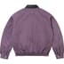 Supreme Leather Collar Utility Jacket - Dusty Purple (front)