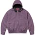 Supreme Leather Collar Utility Jacket - Dusty Purple (front)