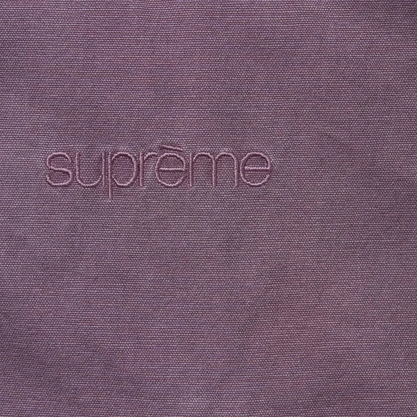 Supreme Leather Collar Utility Jacket - Dusty Purple (front)