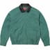 Supreme Leather Collar Utility Jacket - Green (front)