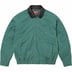 Supreme Leather Collar Utility Jacket - Green (front)