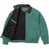 Supreme Leather Collar Utility Jacket - Green (front)