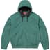 Supreme Leather Collar Utility Jacket - Green (front)